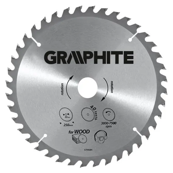 Tarcza do pilarki widiowa 450x30mm 60 zębów 55H609 Łatwy zwrot